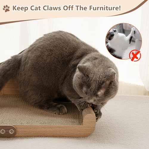 NATUYA Cat Scratcher Cardboard Lounge Bed, 24 Inch