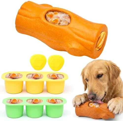 1 Pack Dog Toys for Aggressive Chewers Orange