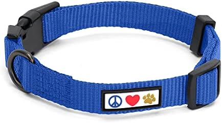 Pawtitas Dog Collar for Large Dogs Adjustable Dog Collar Heavy Duty Waterproof Collars for Dogs with Quick-Release Buckle - Blue Dog Collar for Large Breeds