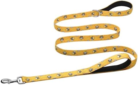 Hikiko 6FT Dog Leash Padded Double Handle with Designed Pattern