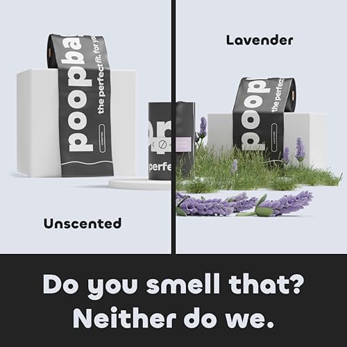 Lavender Scented Dog Poop Bags - Extra Thick Leak Proof for Dogs - Certified Compostable - Earthminded Essential Accessory for Daily Walks and Easy Cleanup - Compostable - 90 Bags