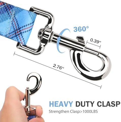 Hikiko 4FT Dog Leash Padded Double Handle with Designed Pattern