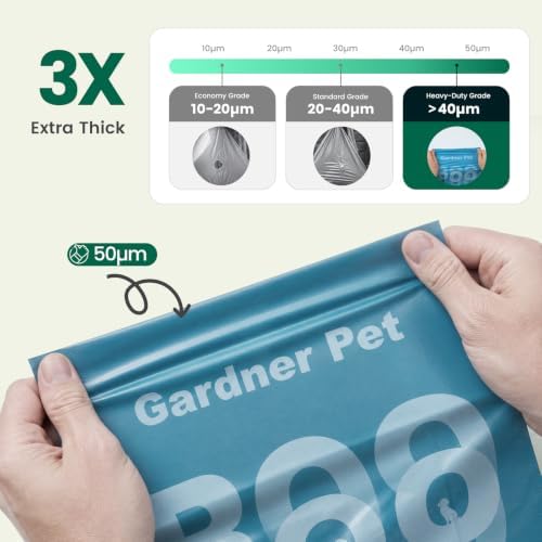 Gardner Pet Dog Poop Bags Rolls, 540Count Poop Bags for Dogs Extra Thick