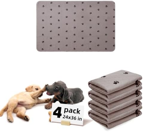 PUPTECK Washable Pee Pads for Dogs, Reusable Puppy Potty Training Mat