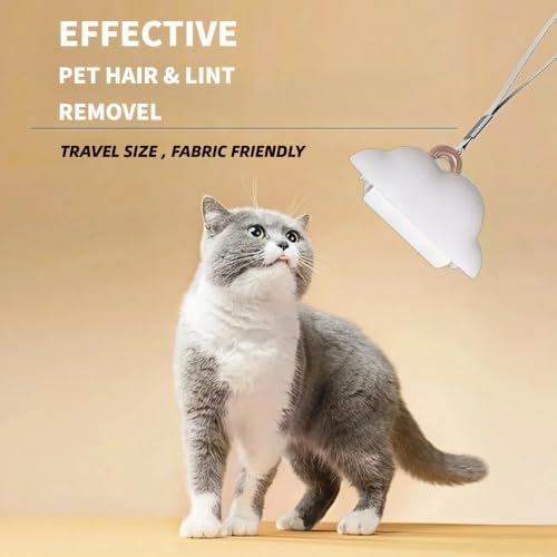 Portable Lint Roller 150 Sheets Travel Size, Mini Lint Roller for Clothes and Reusable Pet Hair Remover, Cute Small Sticky Dust Remover Refillable