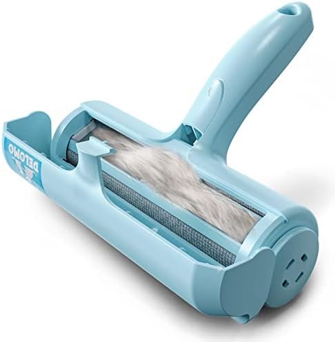 DELOMO Pet Hair Remover Roller, Reusable Lint Roller for Dog and Cat Hair