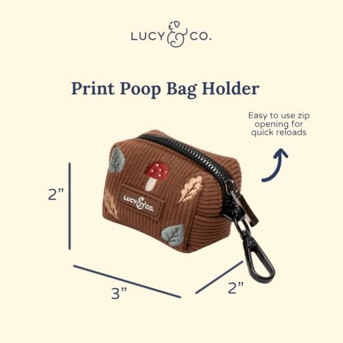 Lucy & Co. Woodland Wonder Corduroy Poop Bag Holder