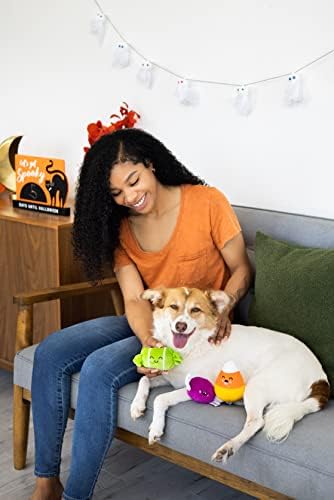 Pearhead Plush Halloween Candy Dog Toys, Set of 3