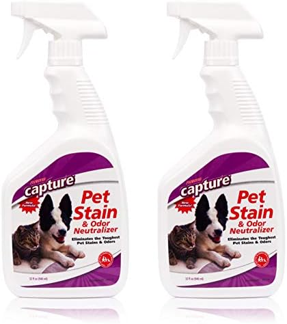 Capture Pet Stain & Odor Spray - Enzyme Pet Odor Eliminator - 32oz (2 Pack)