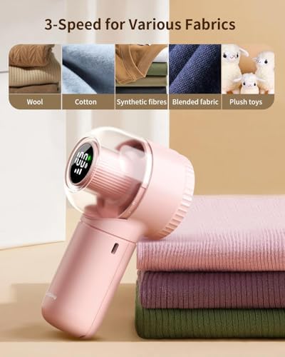 coldSky Fabric Shaver Large Lint Remover with Brush 2 in 1 Sweater Shaver