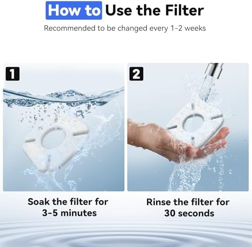 24 Packs Compatible with Veken Pet Cat Water Fountain Filters Replacement