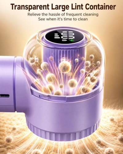 coldSky Fabric Shaver Large Lint Remover with Brush 2 in 1 Sweater Shaver