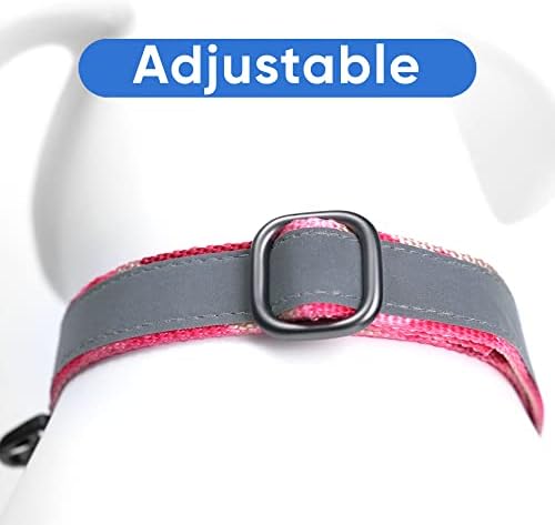 Pawtitas Martingale Dog Collar Puppy Collar Reflective Dog Collar Training Dog Collar Behavioral Dog Collar Medium Dog Collar Camouflage Pink Dog Collar