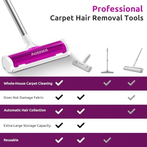 ACE2ACE A3 Pro Carpet Roller for Pet Hair, Carpet Pet Hair Removal Tool