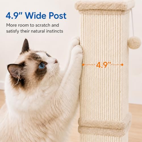 Cat Scratching Post for Indoor Cats, Sisal Cat Scratcherl, 32 Inch