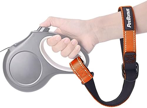 PetBonus Short Dog Leash, Safety Wrist Strap for Dog Retractable Leash