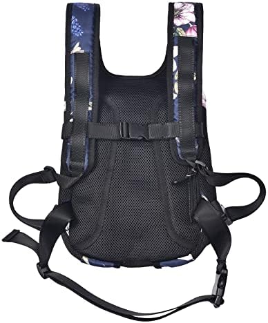 Petmolico Pet Dog Carrier Backpack,Adjustable Dog Legs-Out Front Backpack,Hands-Free Cat Pup Front Carrier Travel Bag,Easy-fit for Traveling Hiking for Dogs,(XL,Blue Daffodil)