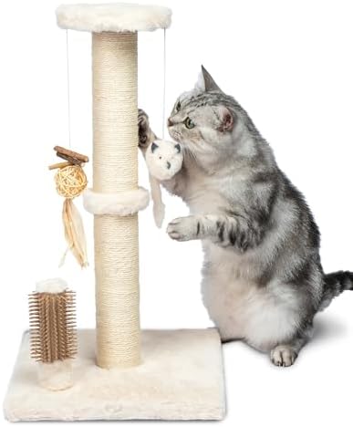 Best Pet Supplies Catify Cat Scratching Post - Beige H: 33"