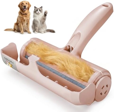 ORDORA Pet Hair Remover Roller, Reusable Lint Roller for Dog and Cat Hair