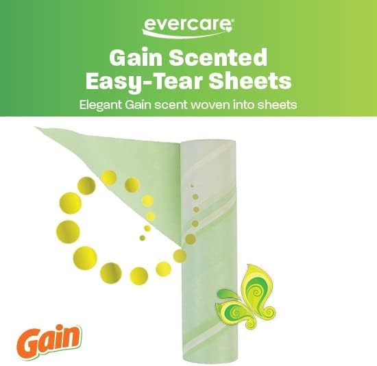 Evercare Pack of 3 Gain Scented All-Purpose Mega Lint Roller Refill Rolls, 50 Sheets Each