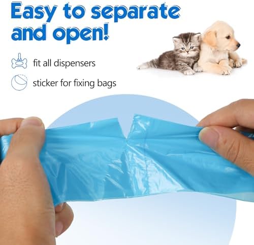 Dog Poop Bags Rolls: Large Leak Proof Hands Stay Clean Easy Tear 1140Count