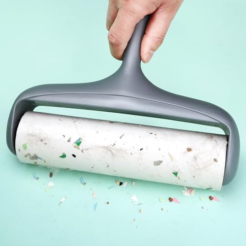 50% Stickier Large Surface Roller Refill for Scotch-Brite 8 inch Lint Roller, Works Great On Pet Hair, Extra Sticky 60 Sheets per Refill, Pack of 4, 240 Sheets Total