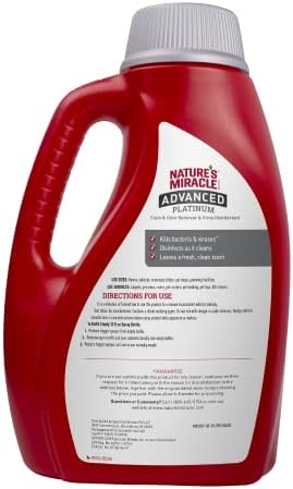 Nature's Miracle Advanced Platinum Dog Stain & Odor Remover, 64 oz