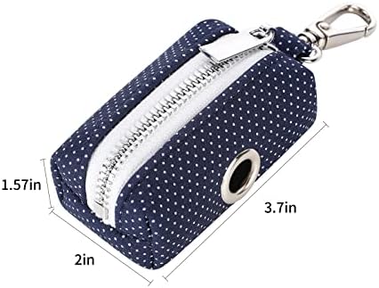 Lionet Paws Cute Dog Poop Bag Holder with Dog Poop Bag for Leash, Cotton Dog Bag Dispenser, Matching Dog Collar