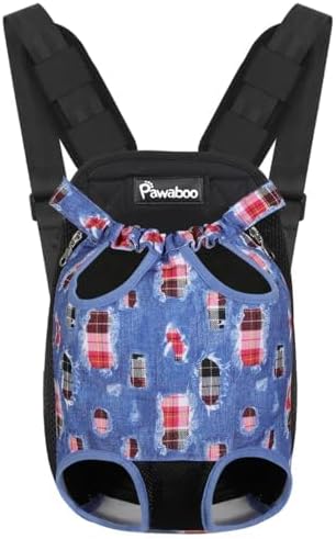 Pawaboo Dog Backpack Carrier,Front Chest Carrier for Small Dogs