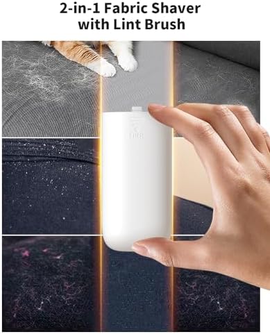 coldSky Fabric Shaver Large Lint Remover with Brush 2 in 1 Sweater Shaver