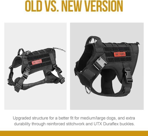 OneTigris Tactical Dog Harness - Fire Watcher Comfortable Patrol Vest