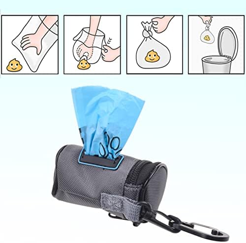 Kare & Kind Pet Waste Bag Dispenser with Dog Poop Holder- Clip On Zippered Poop Bag Holder - Also Includes Pet Waste Bags, Carabiner- Attaches to Leash, Belt, Harness,Collar, Stroller, Backpack