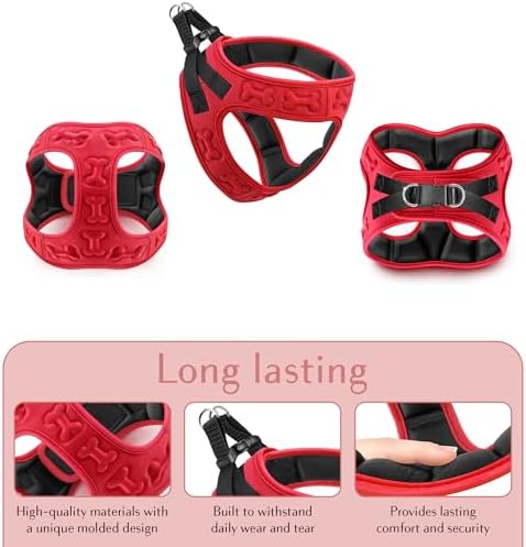 No Pull Dog Harness for Small, Medium & Large Dogs – Soft Padded, Adjustable Step-in Pet Vest with Leash Clips, Reflective Straps & Control Handle