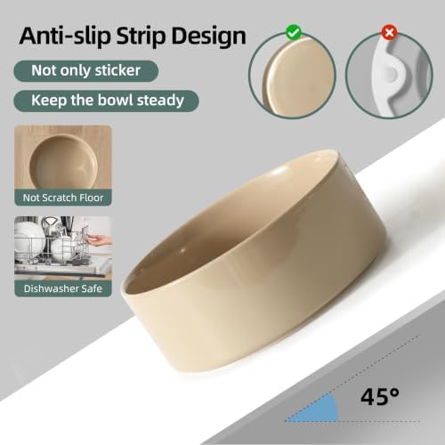 Havniva Ceramic Dog Bowls Elevated, Raised Dog Food Bowl for Small Dogs