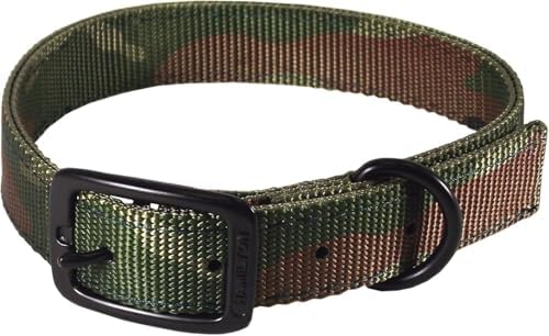 Hamilton Heavy Duty Nylon Buckle Dog Collar, 1" x 24", Camouflage