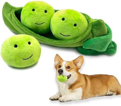 Hide and Seek Dog Toys Squeaky Pea Balls for Small Medium Dogs
