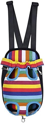Front Cat Dog Backpack Travel Bag Sling Carrier Portable Outdoor Lightweight and Soft Comfortable Puppy Kitty Rabbit Double-Sided Pouch Shoulder Carry Tote Handbag Yellow XL