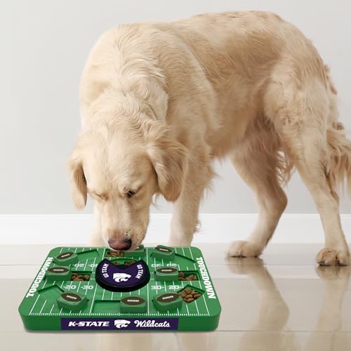 Pets First NCAA Kansas State Large Puzzle Toy, Dog Puzzle Treat Toy, New Large Size, Interactive Dog Treat Toy, Dog Slow Feeding Toy