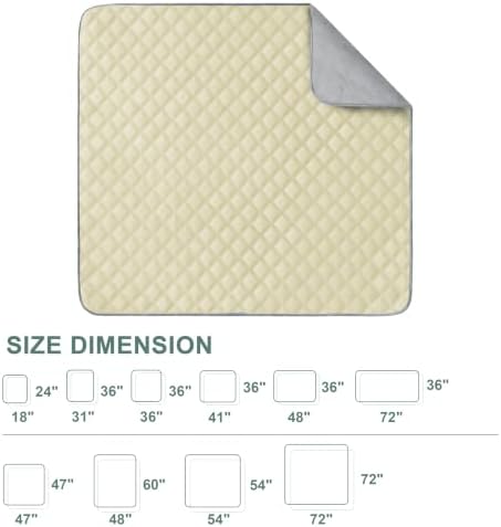Eterish Washable Pee Pads for Dogs Large/Extra Large 31'' x 36'' 2 Pack
