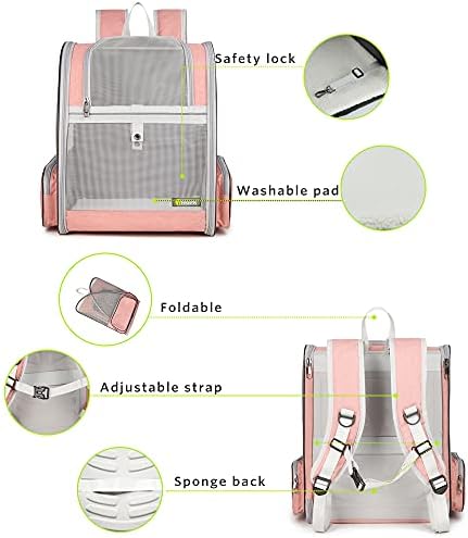 Texsens Innovative Traveler Bubble Backpack Pet Carriers for Cats and Dogs