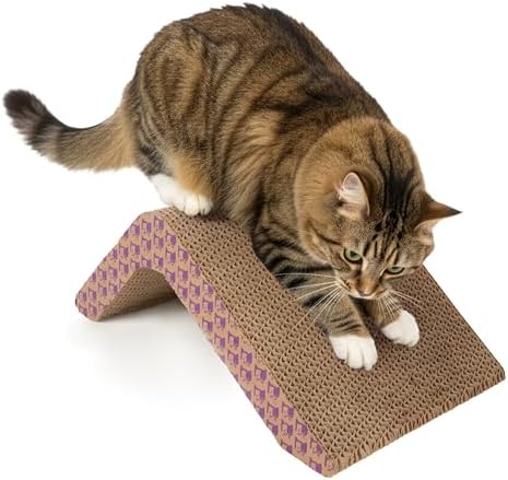 SmartyKat Scratch Ladder Angled Cat Scratcher with Catnip Infusion Technology, Versatile for Floor or Wall Use