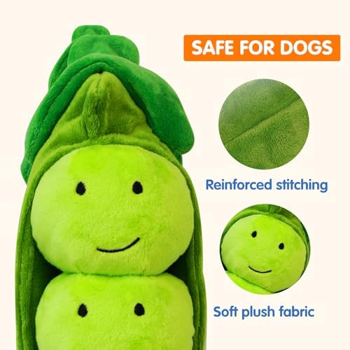 Hide and Seek Dog Toys Squeaky Pea Balls for Small Medium Dogs