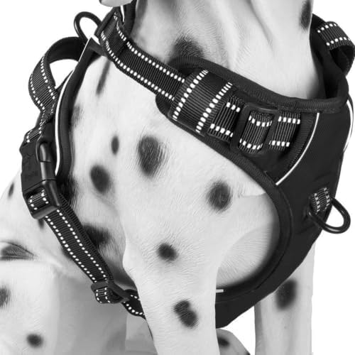 PoyPet No Pull Dog Harness Small, Reflective Vest with Front Clip & Handle