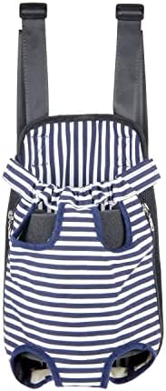 Dog Carrier Legs Out Front Pet Carrier Backpack Adjustable Puppy Cat Small Bag with Shoulder Strap and Sling for Traveling Hiking Camping Outdoor (XL, Blue)