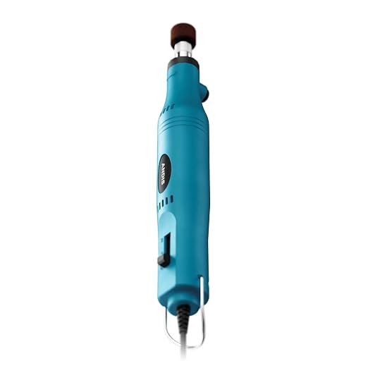Andis 66820 EasyClip 2-Speed Pet Nail Grinder, Blue | All-in-one kit: drum attachments, sanding wheels, grinding stone, dog nail clipper alternative
