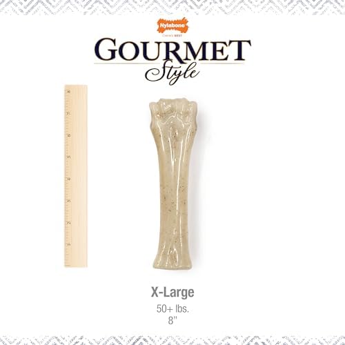 Nylabone Strong Chew Gourmet Style Knuckle Bone Dog Chew Toy, X-Large