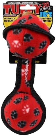 TUFFY® : 2 Pack 2 Ball Tug Dog Toy: Ultra Durable Plush Toy with Multiple Layers & Reinforced Seams, Washable and Floats, Original Construction