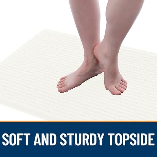OLANLY Dog Door Mat for Muddy Paws 47x24, Extra Absorbent Chenille Mud Mat