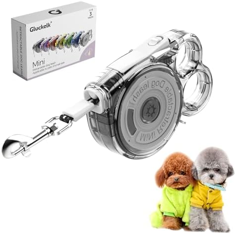 10 ft Retractable Dog Leash for Tiny & Small Dogs, Puppies, Cats