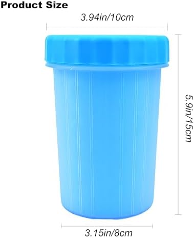 Dog Paw Cleaner for Medium and Large Breeds - Foot Washer Cup, Fast Clean Pet Essentials, Gift for Dog Owners